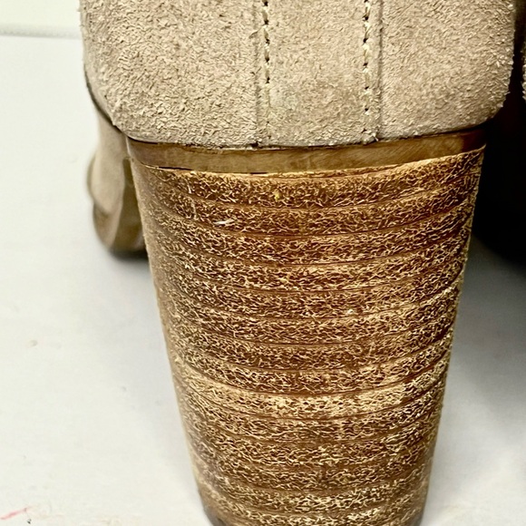 Toms Lunata Suede Block Heel booties Size 7 - Picture 4 of 9